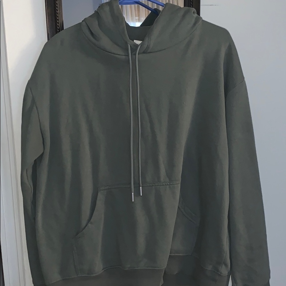 H&M olive green hoodie - Picture 1 of 2